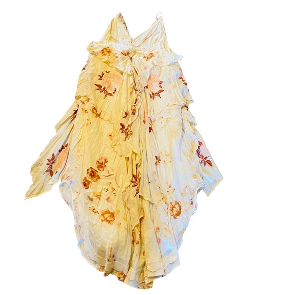 Free People Floral Maxi Dress - Cream and Pink - Picture 8 of 13